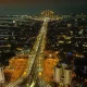سکوی بازدید پالم دبی در شب