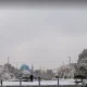 میدان بیت المقدس مشهد در زمستان
