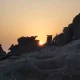 غروب آفتاب در ساحل بندر شیو