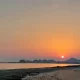 غروب آفتاب در ساحل کلا بندر شیو