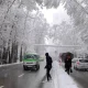خیابان ولیعصر تهران در زمستان