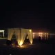 کمپ شبانه در ساحل هاله