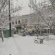 بارش برف در بوستان سپهر تهران