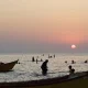 غروب آفتاب در ساحل انقلاب نور