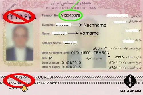 در پاسپورت چه اطلاعاتی درج شده است؟+عکس نمونه اطلاعات مندرج در گذرنامه