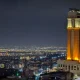 نمای هتل اسپیناس پالاس از بام سعادت آباد تهران