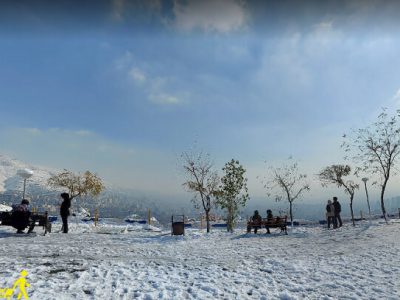 بام تهران در زمستان