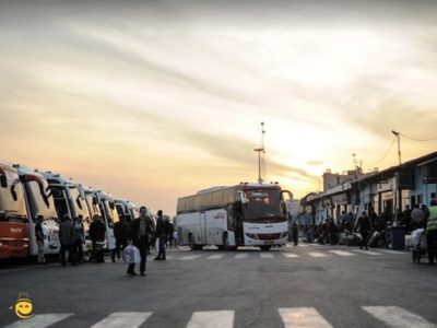 اتوبوس‌های آذربایجان شرقی در ترمینال غرب